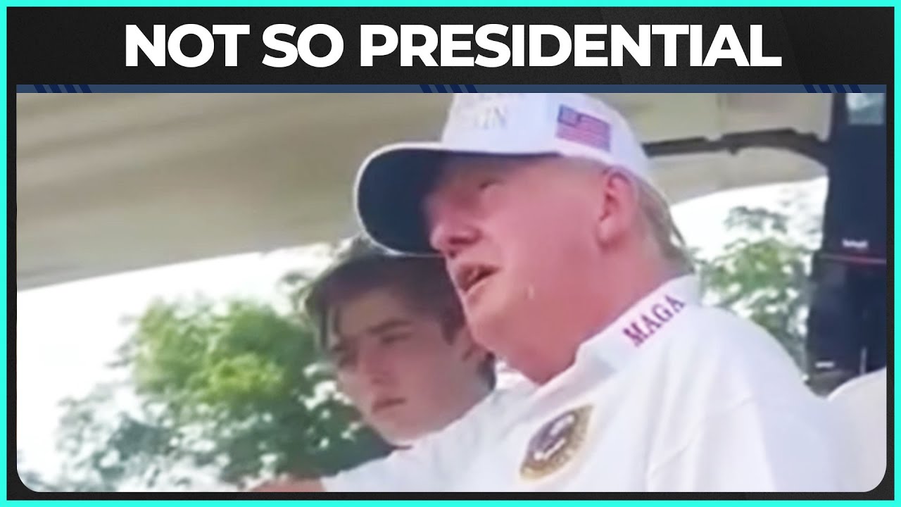 Trump Talks Smack From A Golf Cart