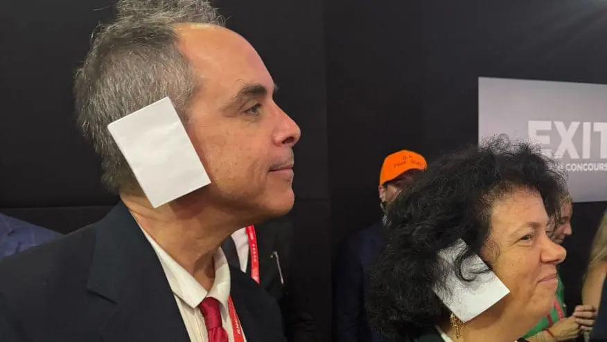 RNC fashion: Man wearing a bandage on his ear like Donald Trump