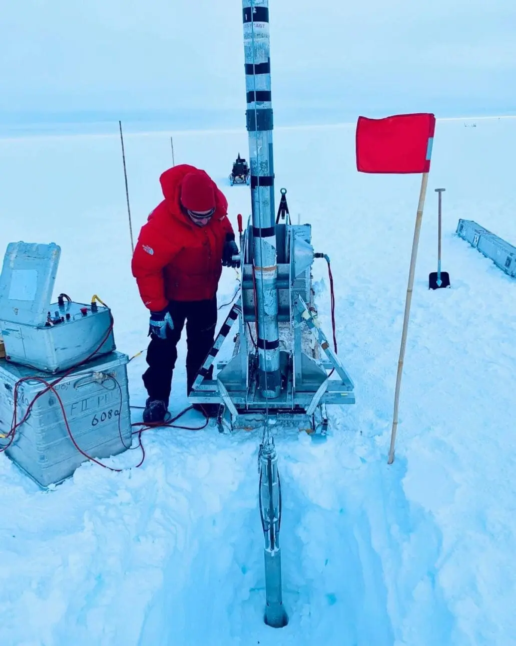 Glacial ice scientists 