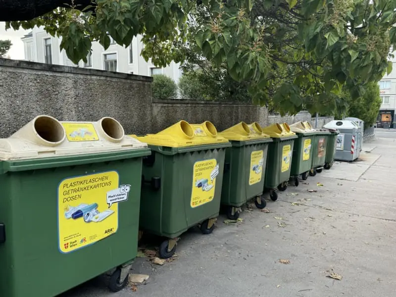 Vienna recycling bins