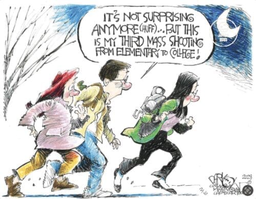 Gun violence cartoon