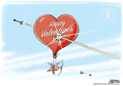 Spy balloons cartoon