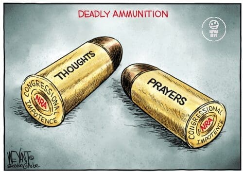 Gun violence cartoon
