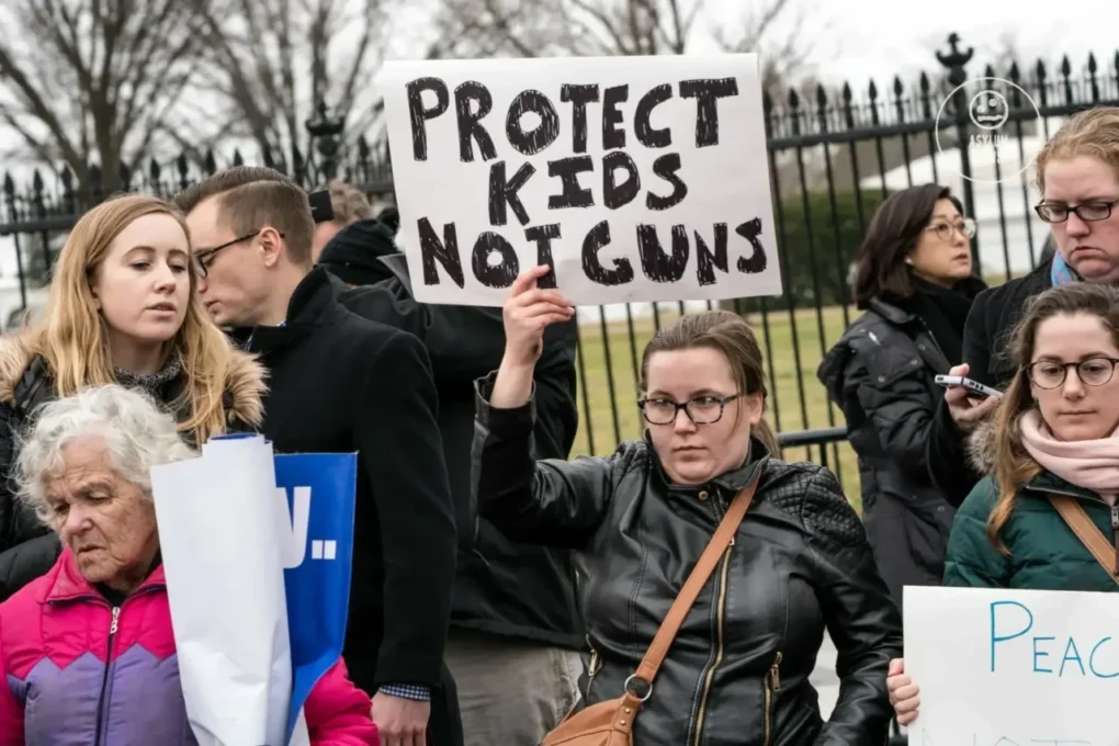 Gun violence protest outside the White House