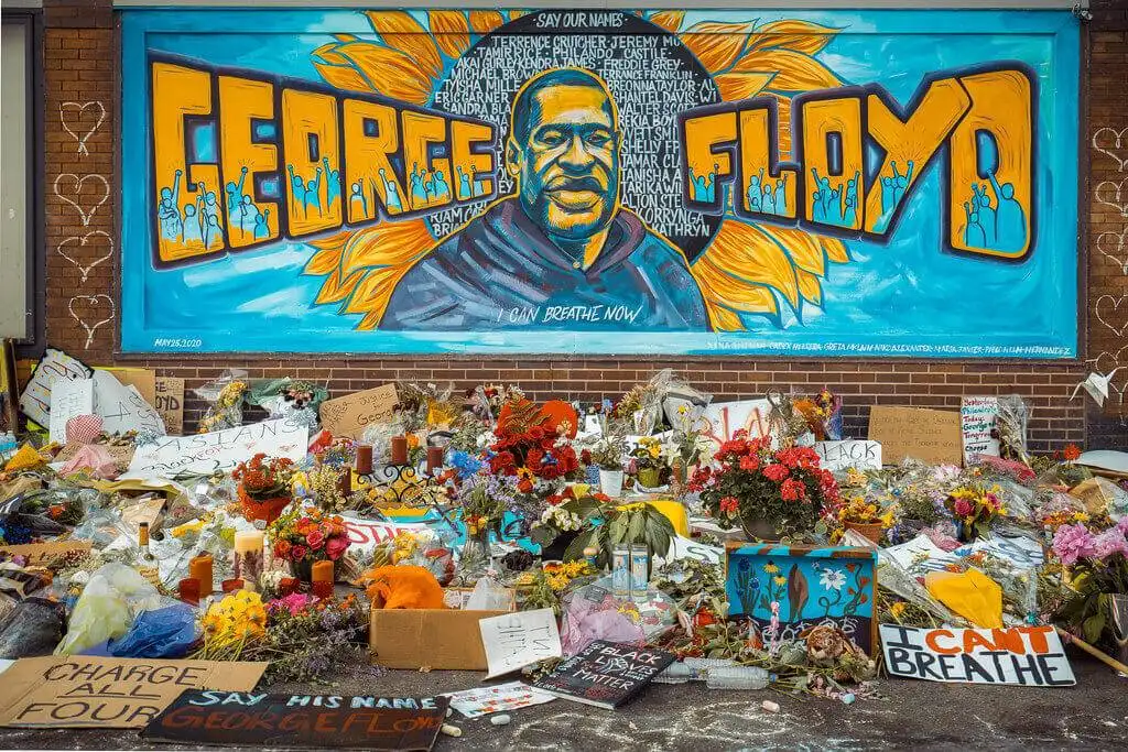 Antiblack police violence caused George Floyd’s death, his memorial