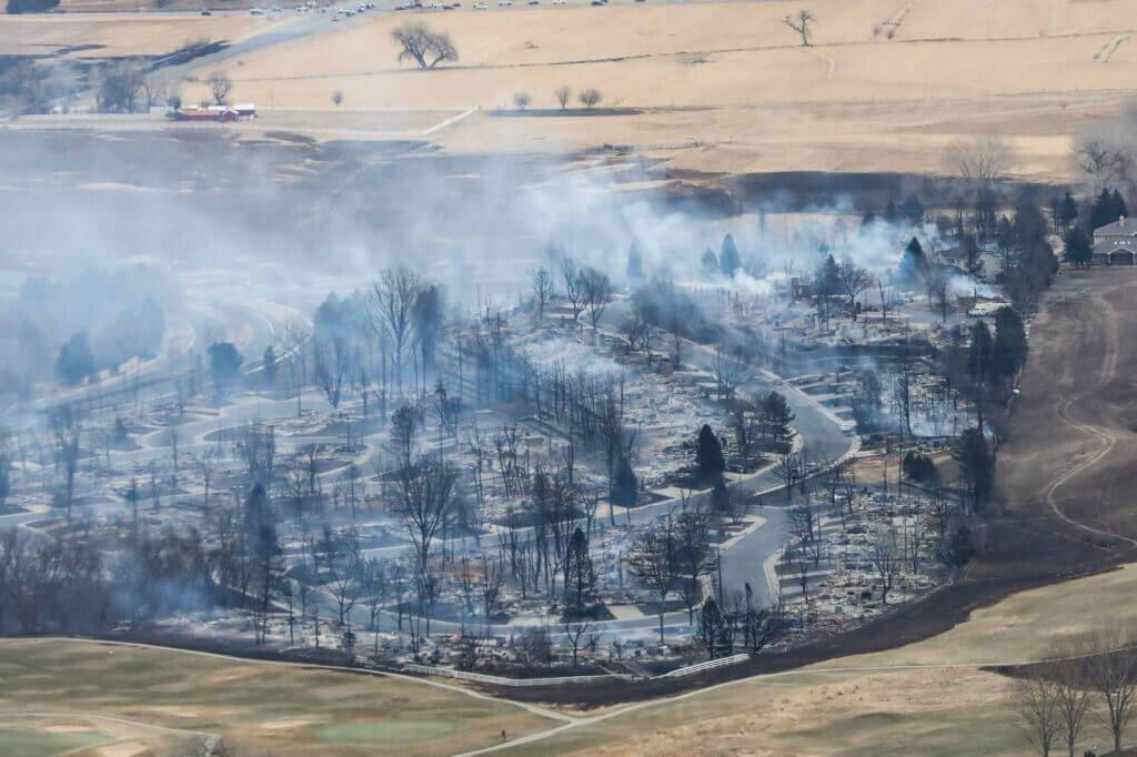 Wildfire aftermath 