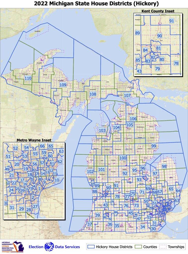 Michigan map