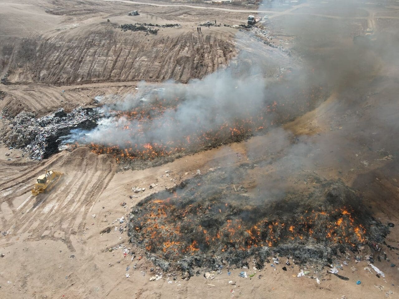 Chile desert on fire