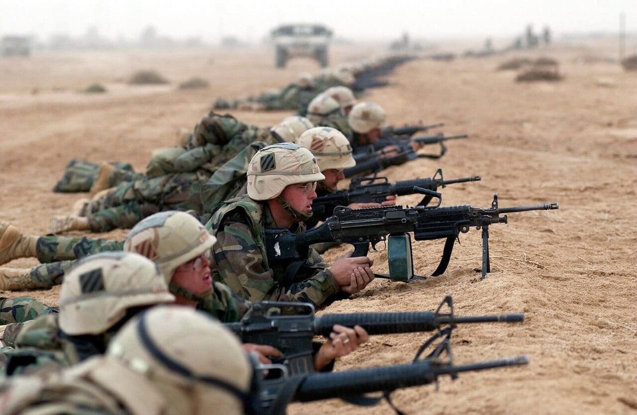 Soldiers in the war in Iraq