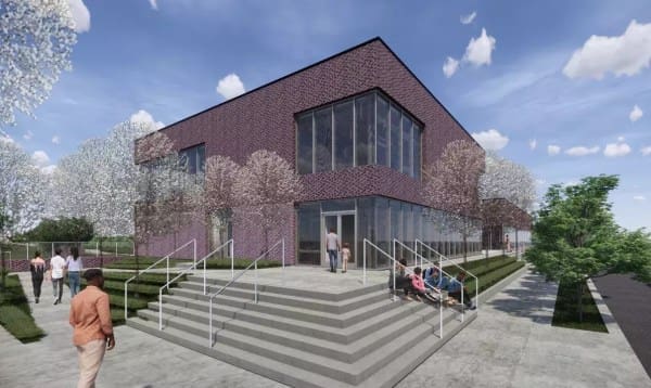 Rendering of the North End community building 