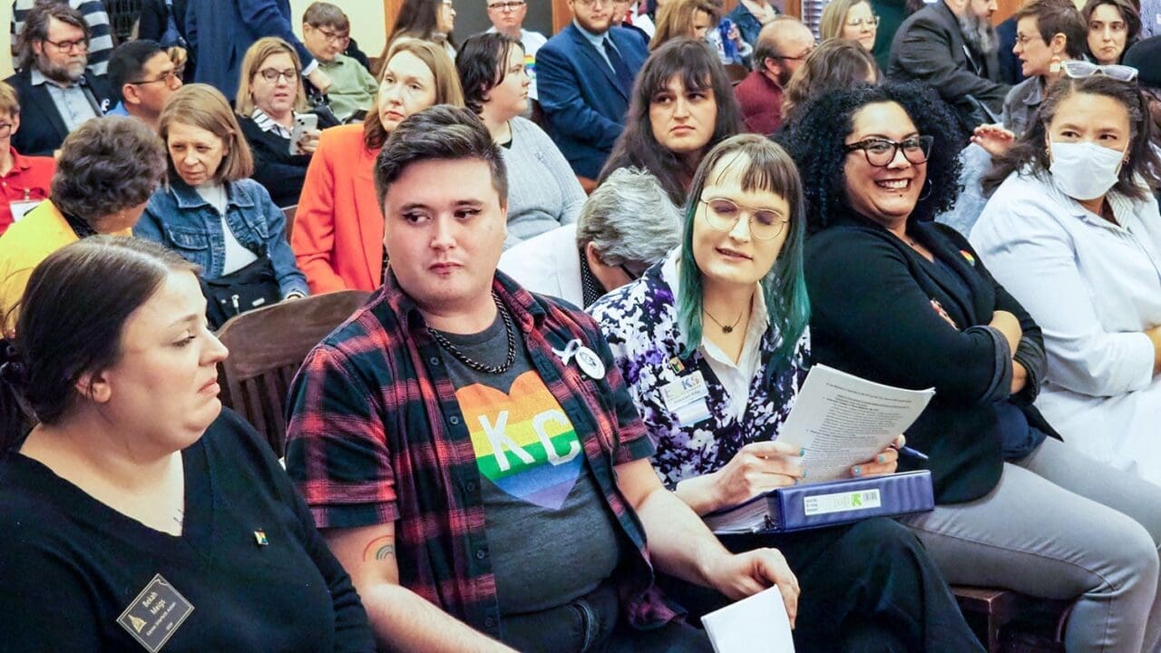 Transgender Kansas House hearing attendees