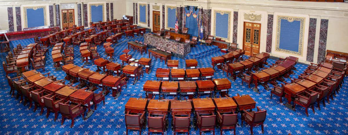 Photo of the U.S. Senate chamber 