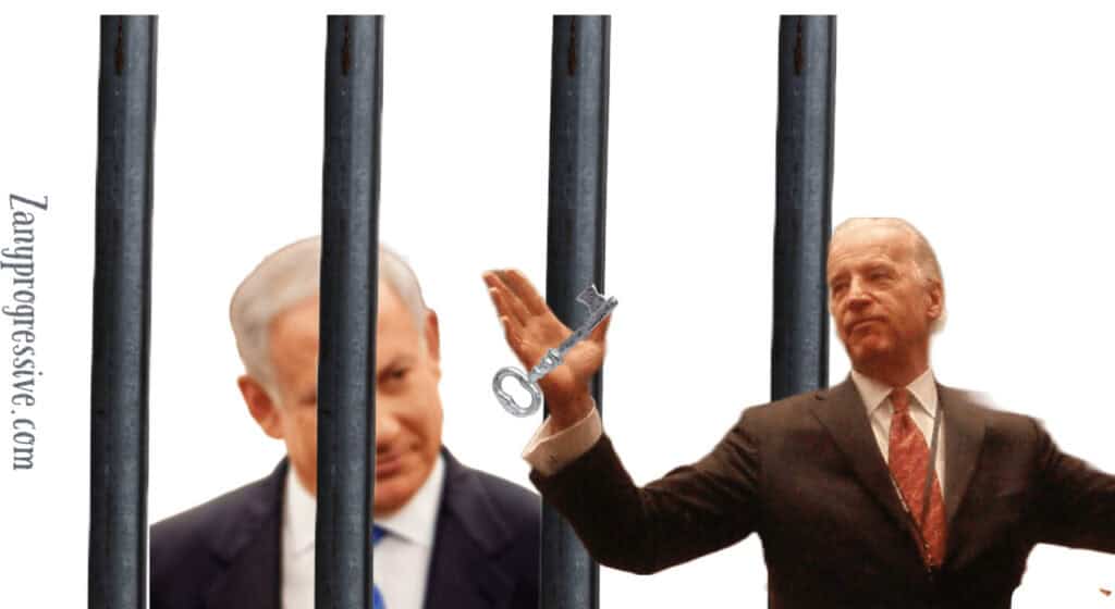 Netanyahu behind bars and biden with the key