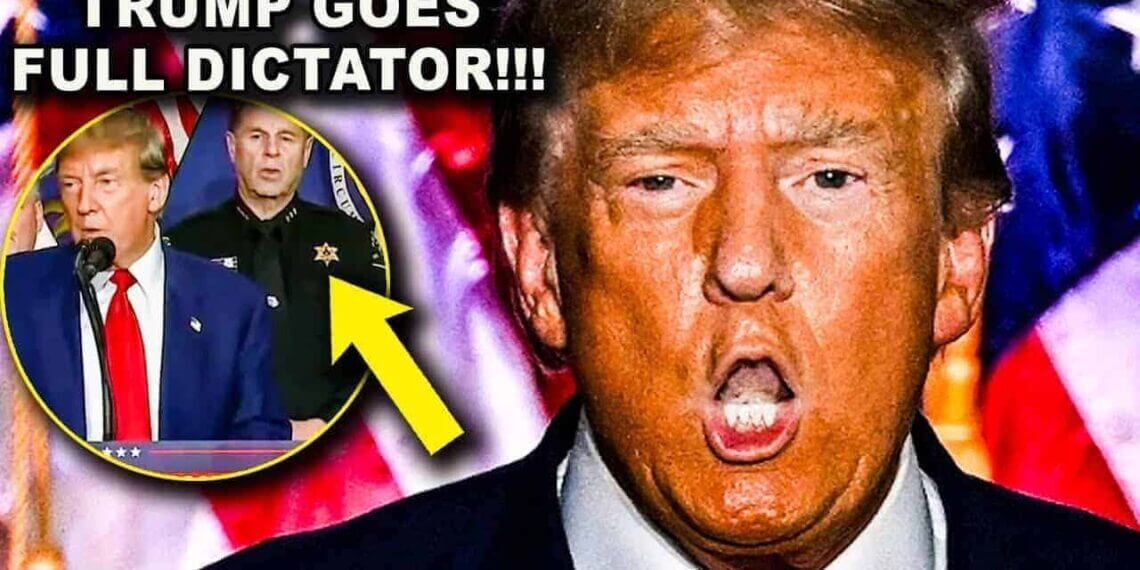 Donald trump yelling and looking very orange.