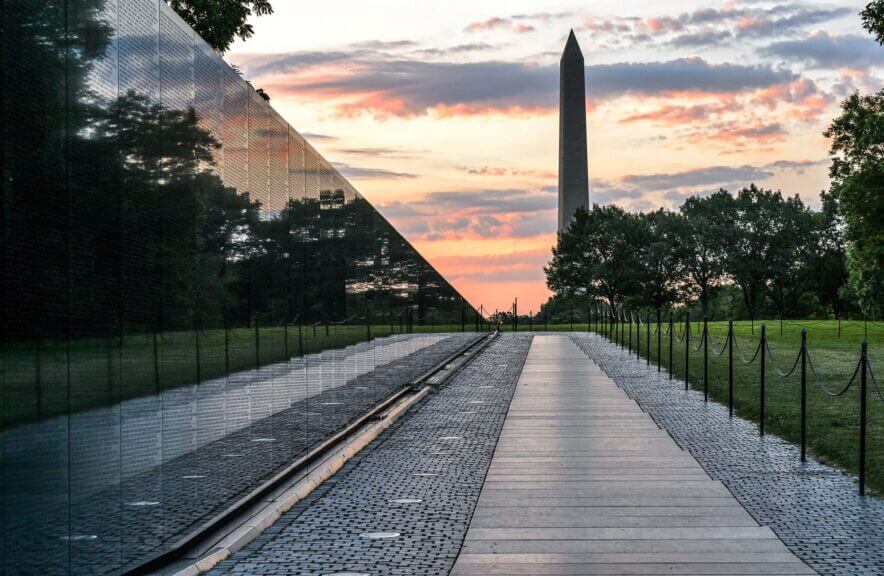 Vietnam war memorial in washington dc