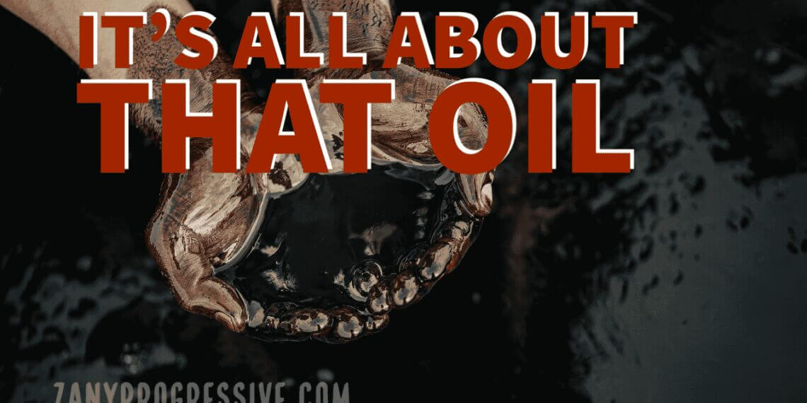 2 hands cupping oil over a pool of oil