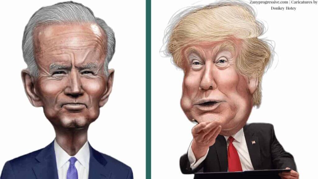 Politicians mental competency trump and biden split screen