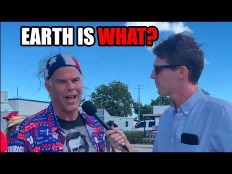 Maga interview about the earth being flat