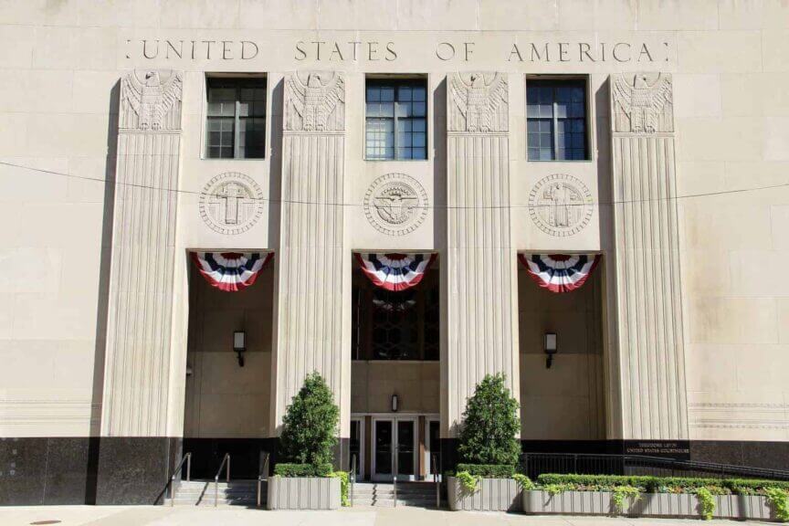 Theodore levin courthouse in detroit, michigan