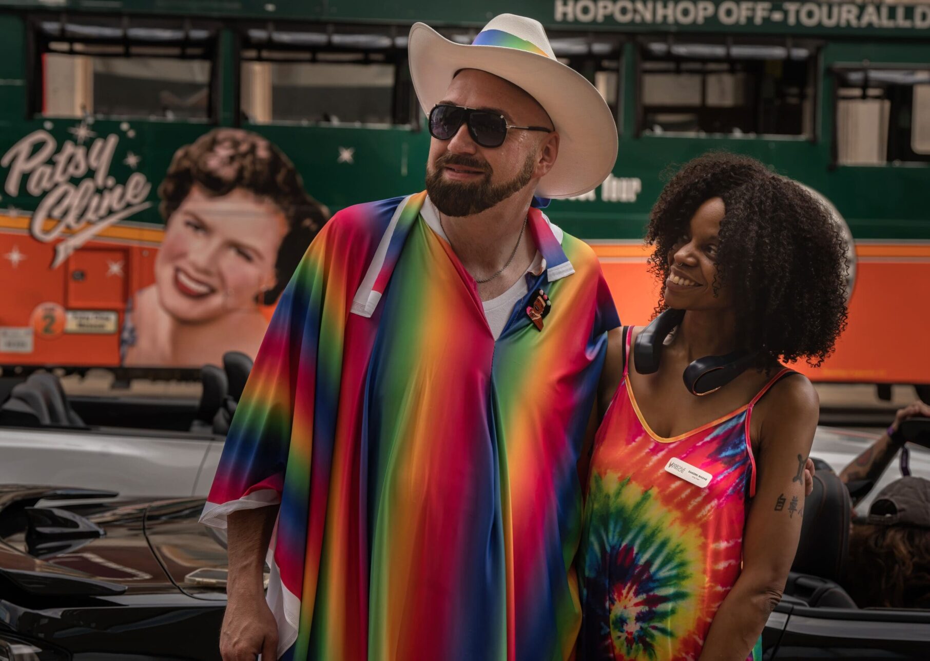 Attendees of the Pride parade in Nashville