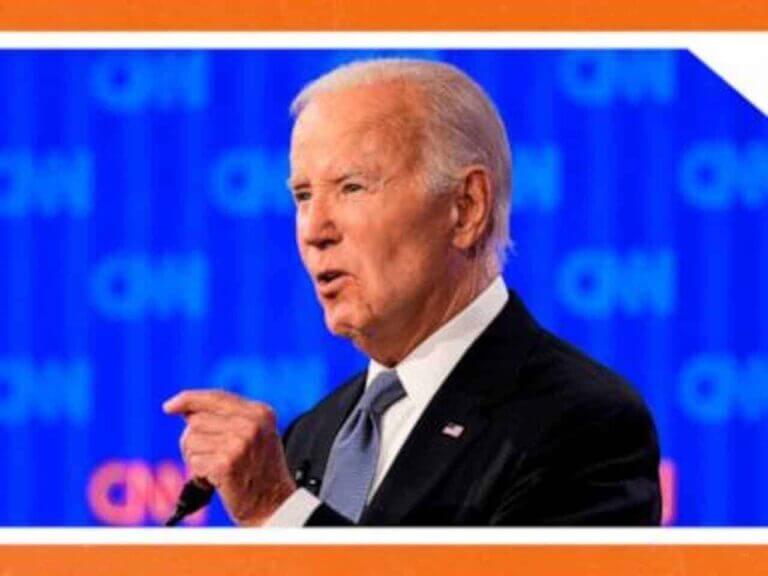 President joe biden in the 2024 presidential debate against donald trump