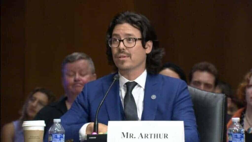 John arthur, a teacher at meadowlark elementary in salt lake city, utah, testified before the senate health, education, labor and pensions committee in washington, d. C. , on june 20, 2024.