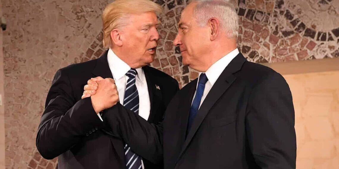 Prime minister benjamin netanyahu and donald trump