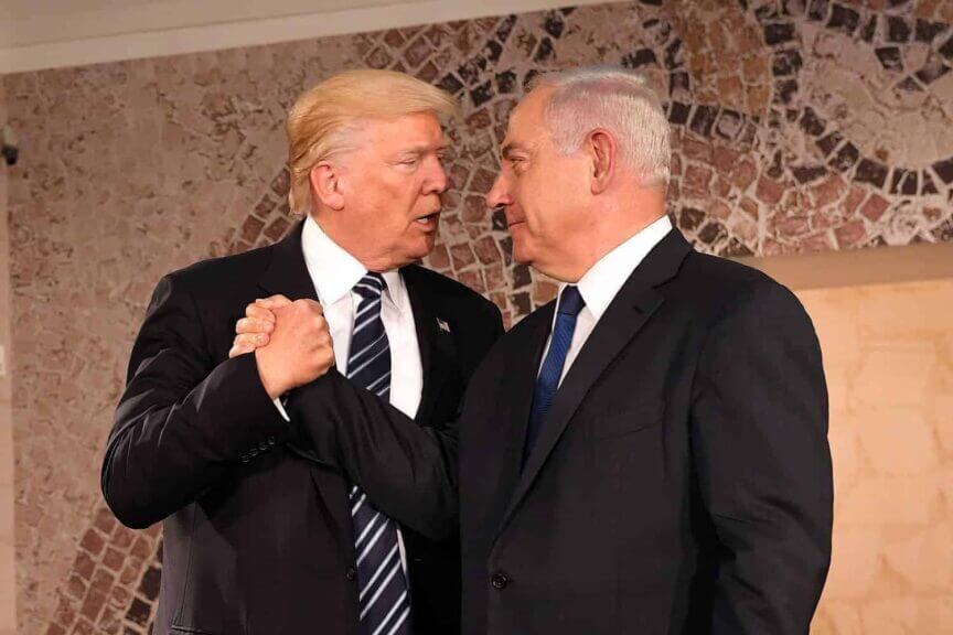 Prime minister benjamin netanyahu and donald trump