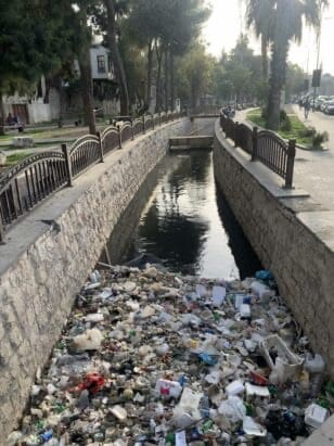 Barada river in Syria