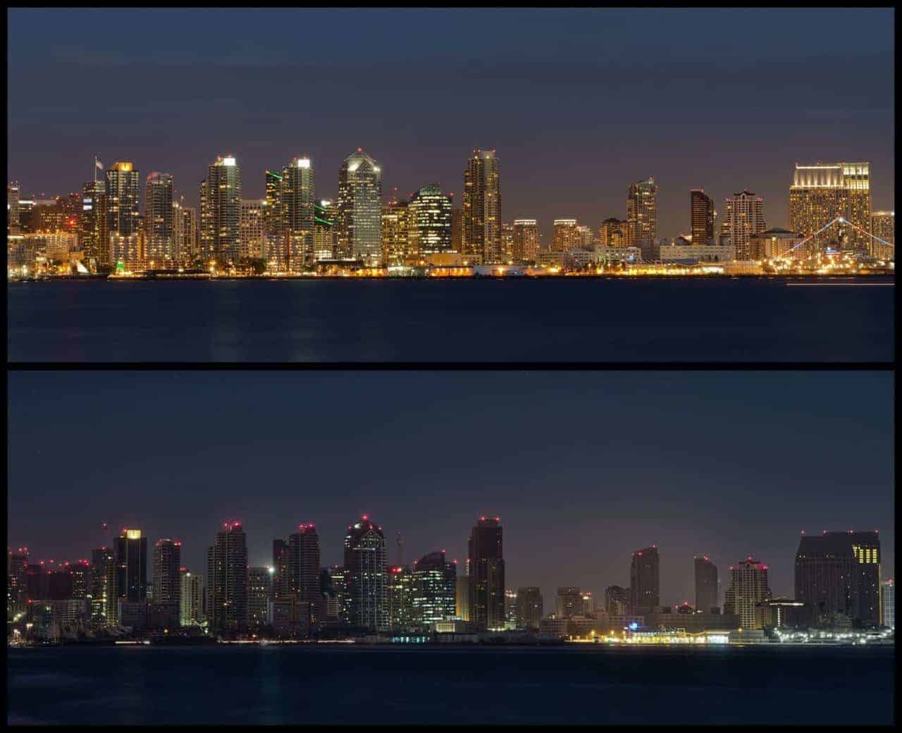 Great blackout, a blackout in san diego with images from before and after the blackout
