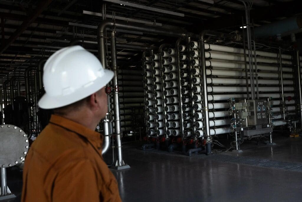 Rio grande water treatment plant in texas