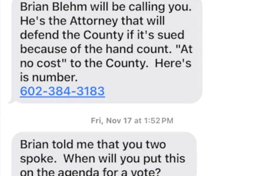 Pressure to hand-count arizona ballots
