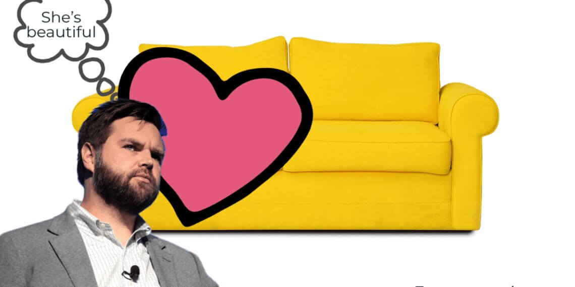 Jd vance loves a yellow couch