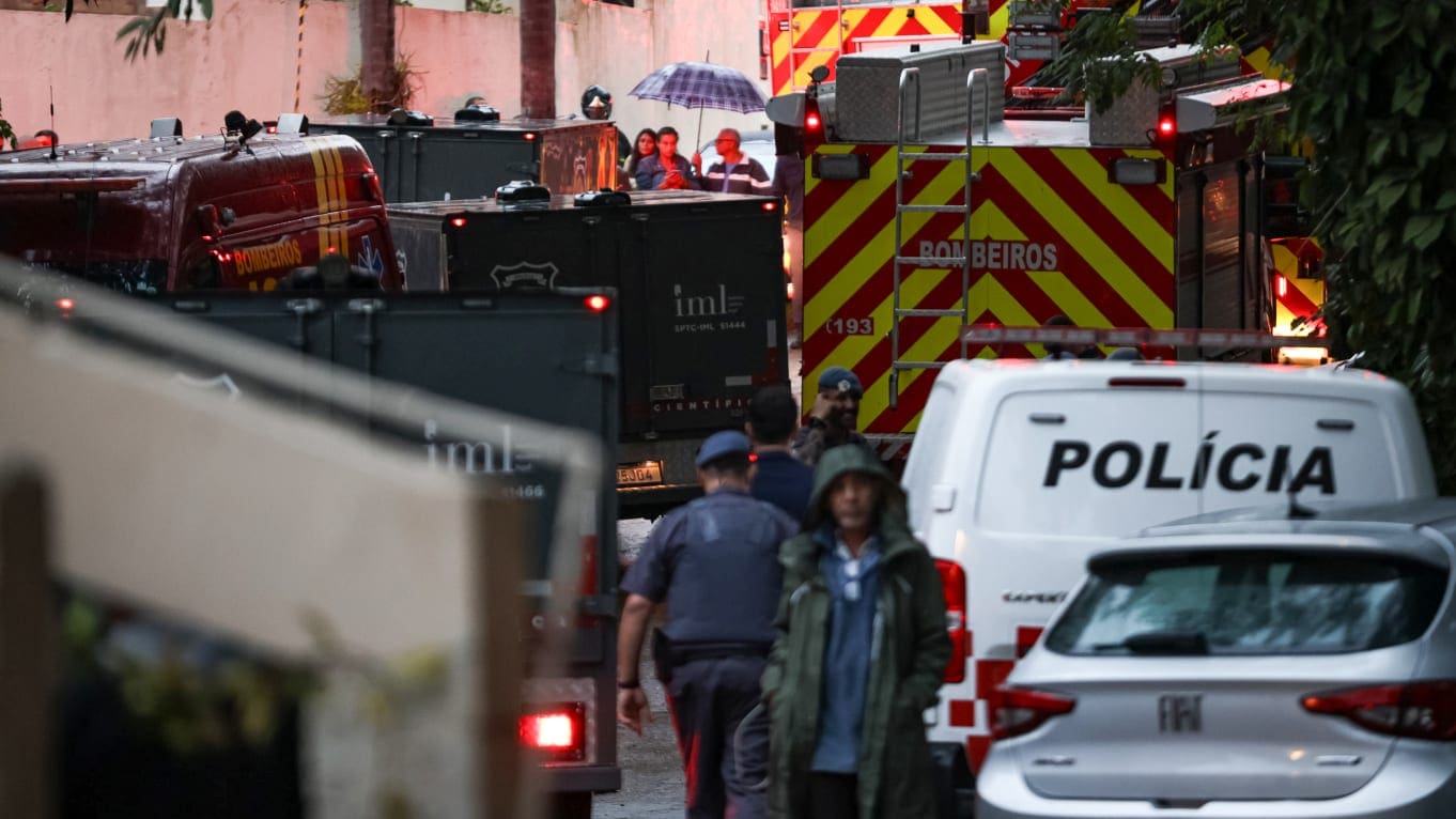 The man was denied ability to board a flight that later crashed killing everyone on board. Police and fire trucks are shown at the scenevif the crash