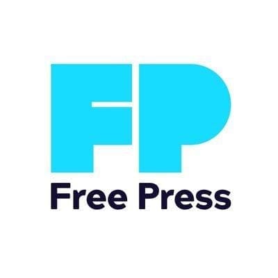 Free press logo calling on media to report on threats to our democracy in this election