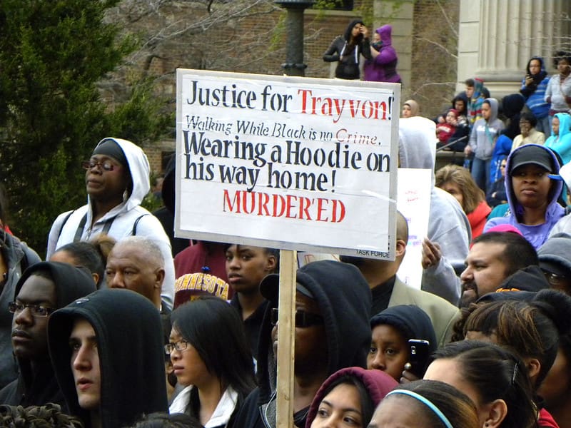 Thousands gathered at the University of Minnesota to call for legal action in response to the death of Trayvon Martin. The unarmed 17 year old black youth was shot and killed in Florida on February 26, 2012 by George Zimmerman who claimed he shot Martin in self defense.