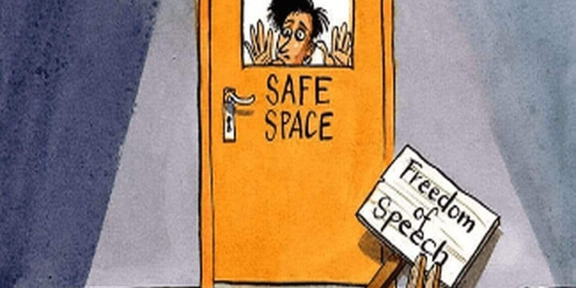 Safe space classroom cartoon