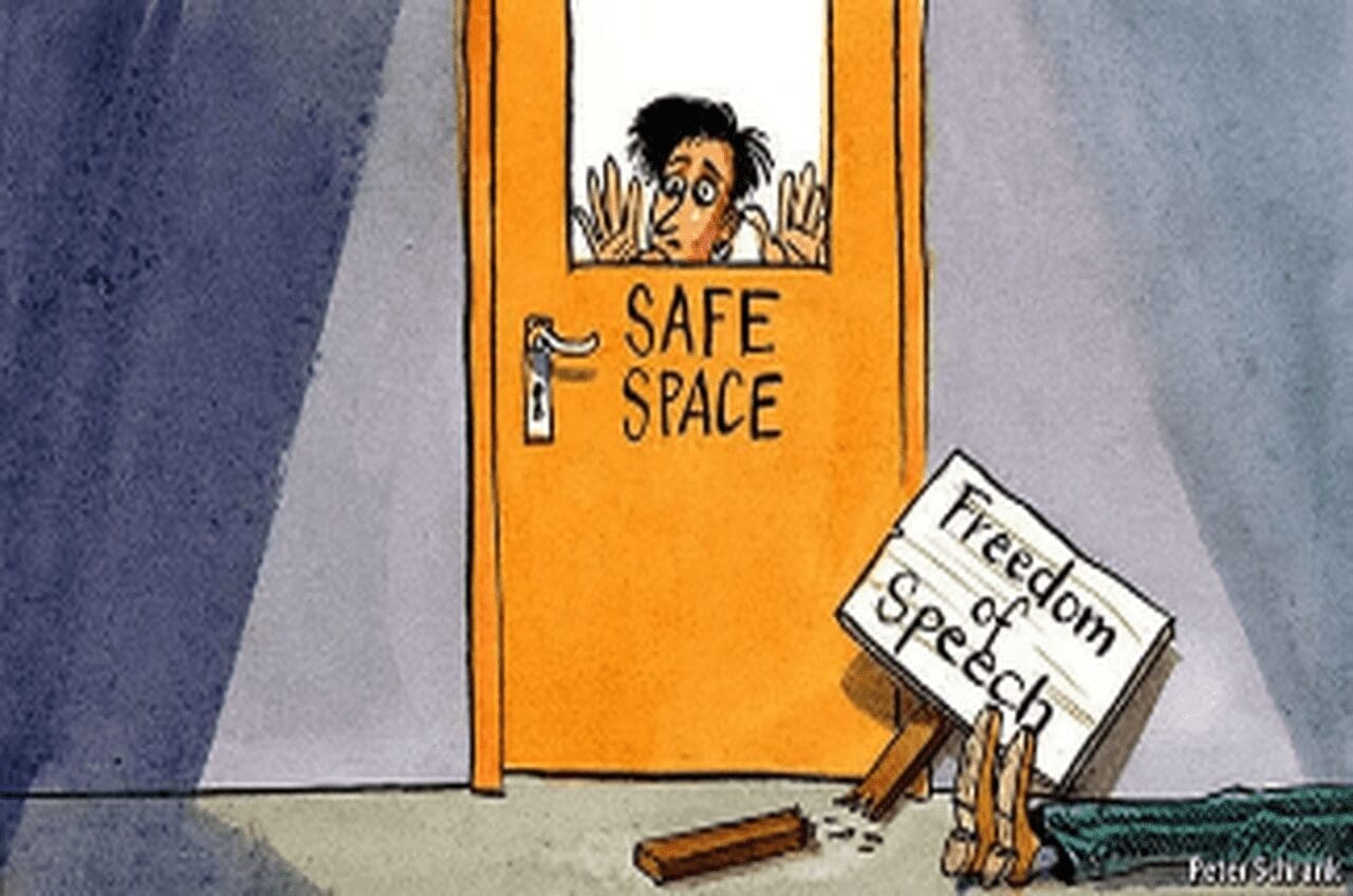 Safe space classroom cartoon