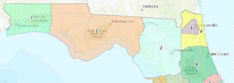 Gov. Ron DeSantis vetoed this version of the congressional map, which included a district wholly inside Duval County that the Legislature said would protect Black voting power. Plaintiffs have said this is proof the state can protect minority voting rights without race predominating.