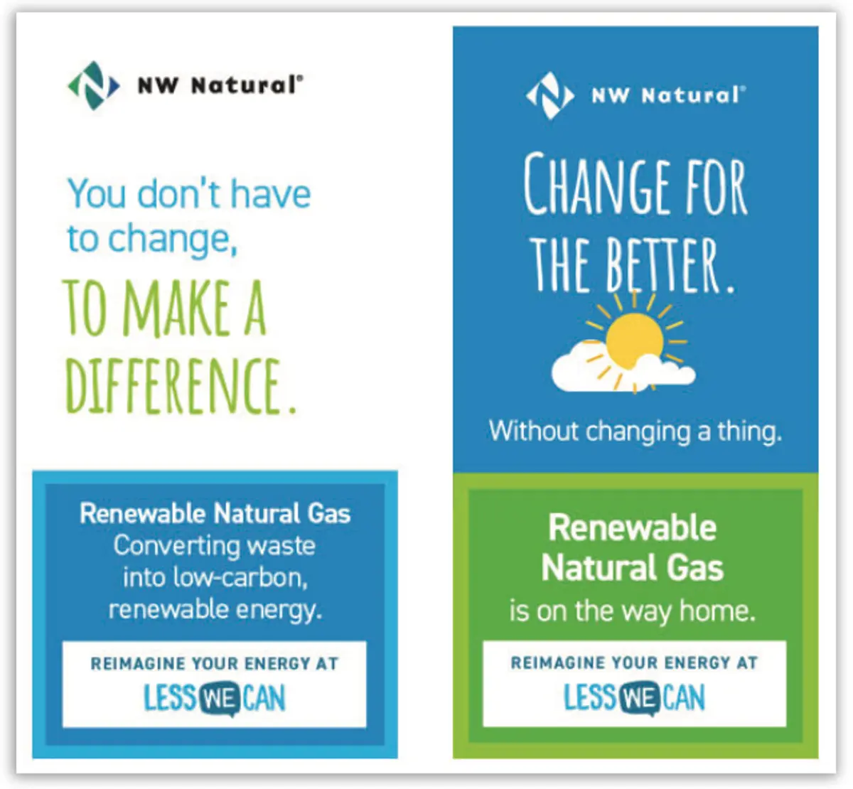 Oregon natural gas company advertisements