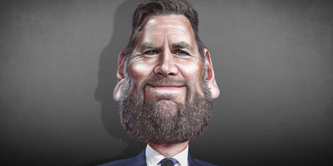 Caricature of jd vance