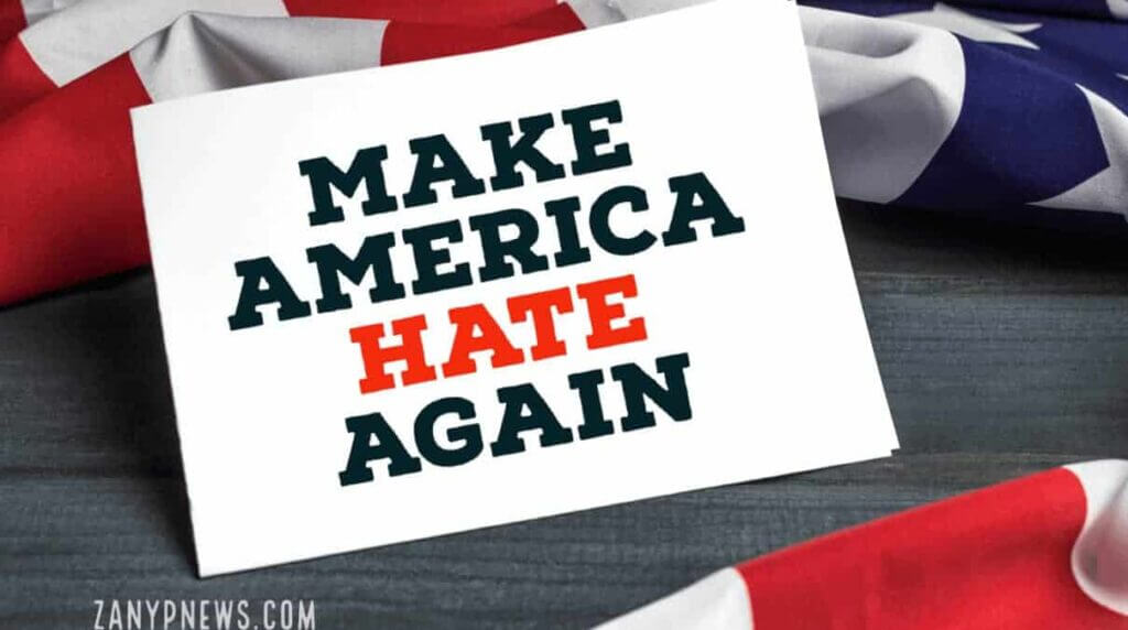 Make america hate again sign