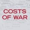 The logo for the costs of war project