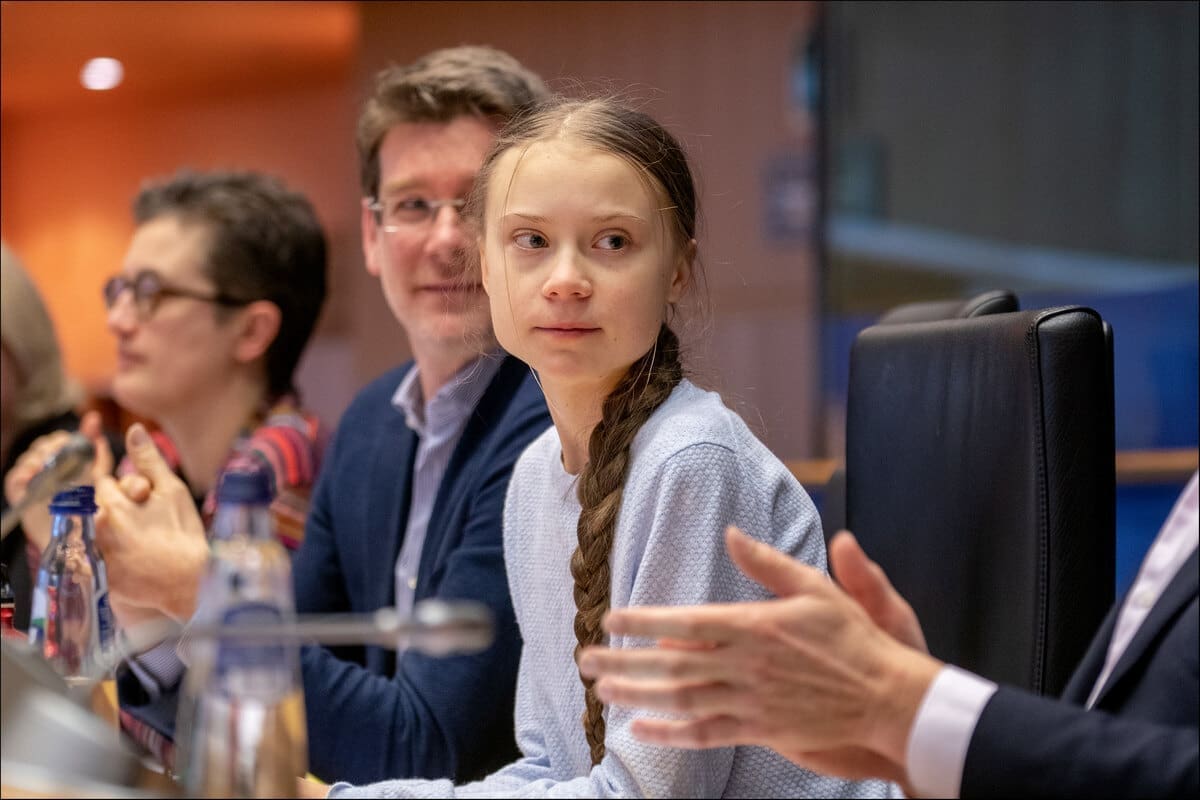 Too young to vote greta thunberg lobbies the parliament on climate change