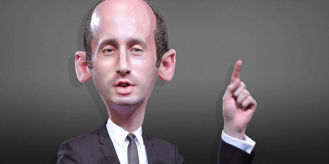 Trump pick, stephen milkercaricature stephen miller