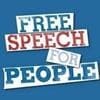 Logo for the organization free speech for people