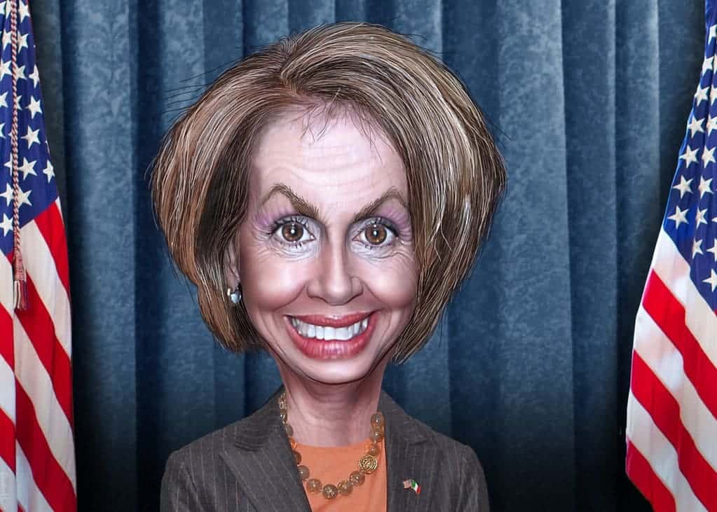 Pelosi desk turd-statue
caricature of nancy pelosi