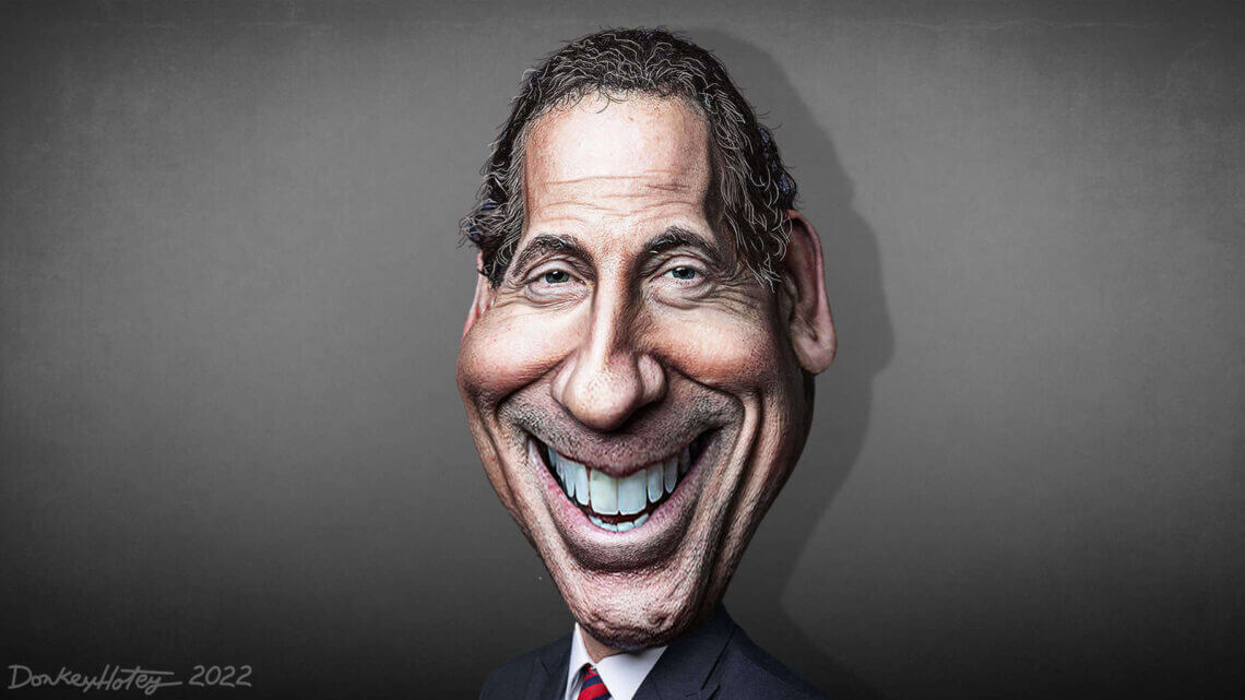 Caricature of jamie raskin