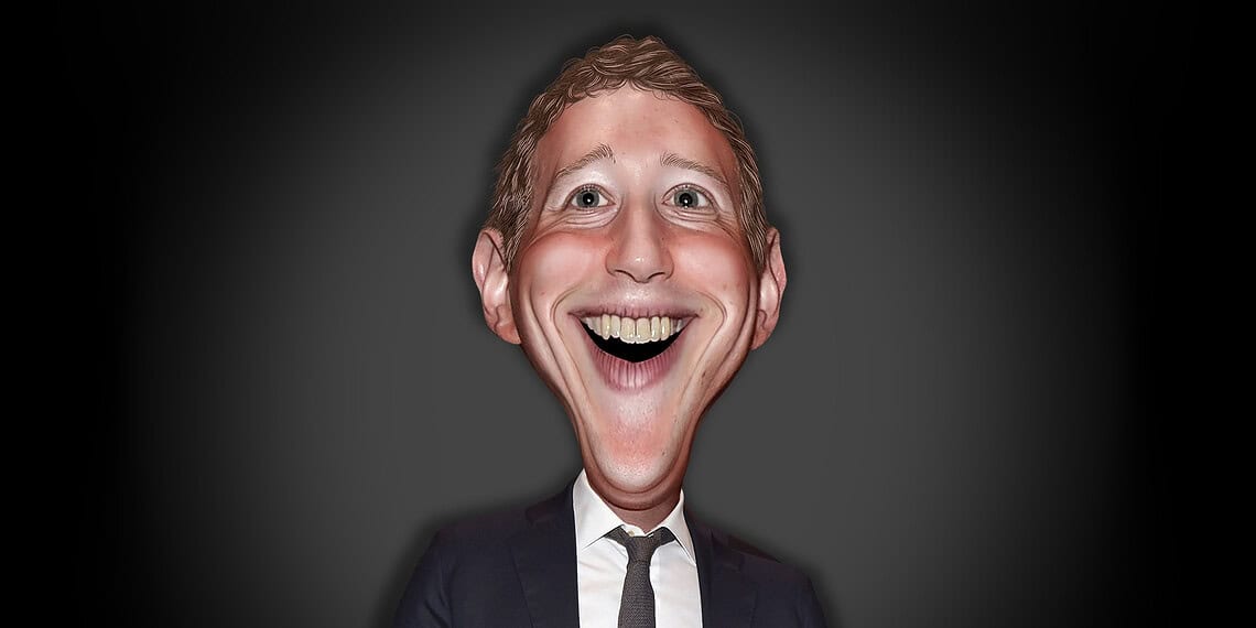 Caricature of mark zuckerberg