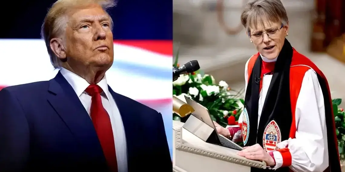 Donald trump and bishop budde